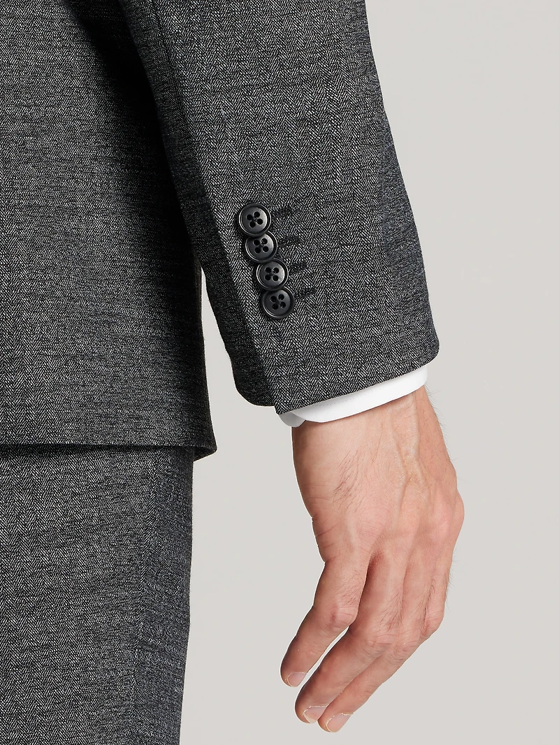 Modern Fit Herringbone Suit