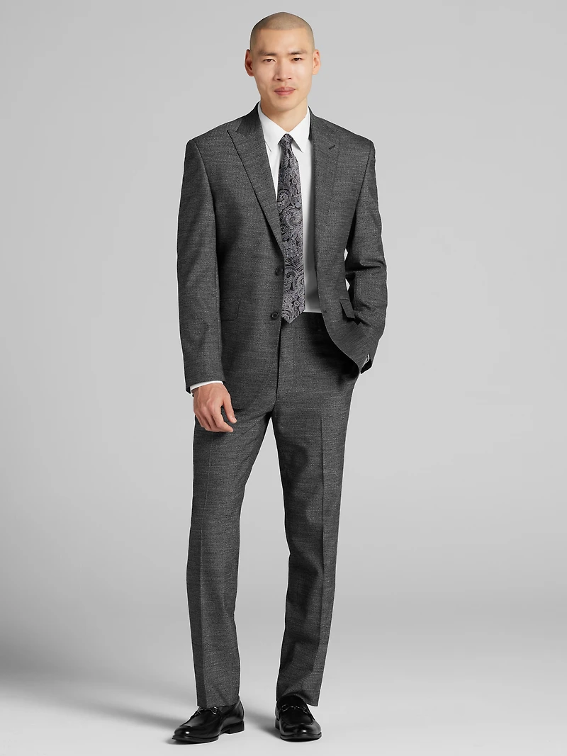 Modern Fit Herringbone Suit