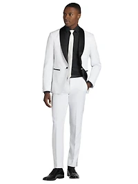 Skinny Fit Satin Shawl Tuxedo Jacket
