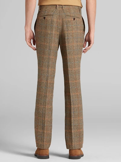 Slim Fit Herringbone Suit Pants