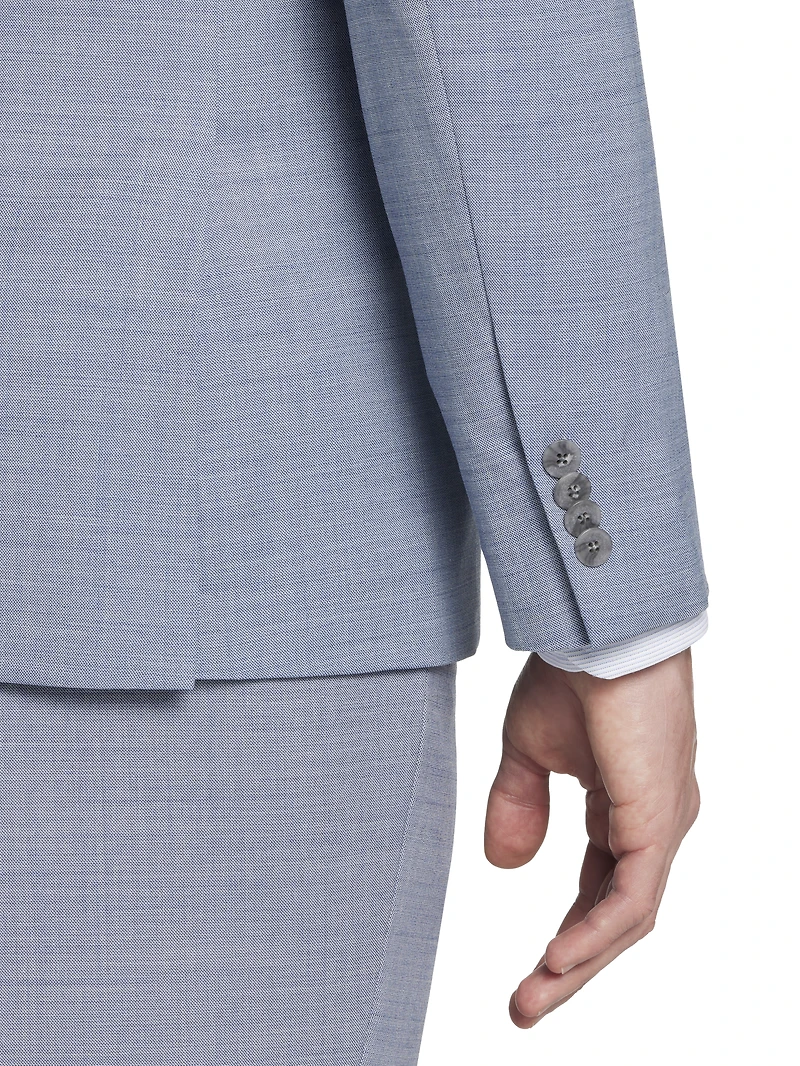 Slim Fit Sharkskin 3-Piece Suit