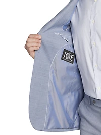 Slim Fit Sharkskin 3-Piece Suit