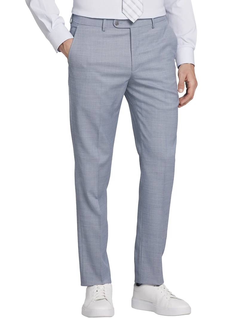 Slim Fit Sharkskin 3-Piece Suit