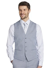 Slim Fit Sharkskin 3-Piece Suit