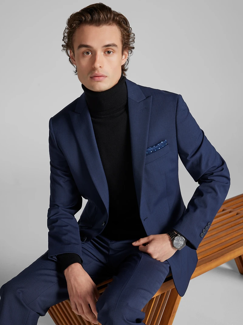 CHILLFLEX Slim Fit Tic Suit Jacket