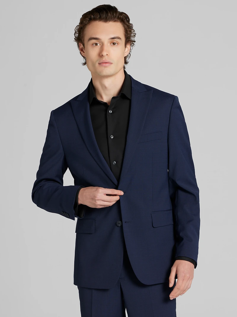 Slim Fit Tic Suit Jacket