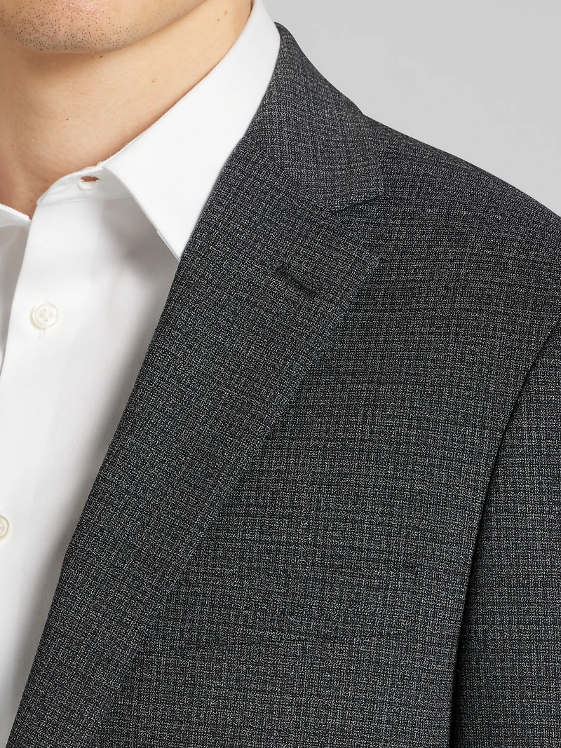 CHILLFLEX Slim Fit Mini Check Suit Jacket