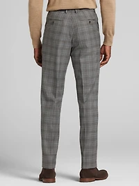 Classic Fit Plaid Suit Pants