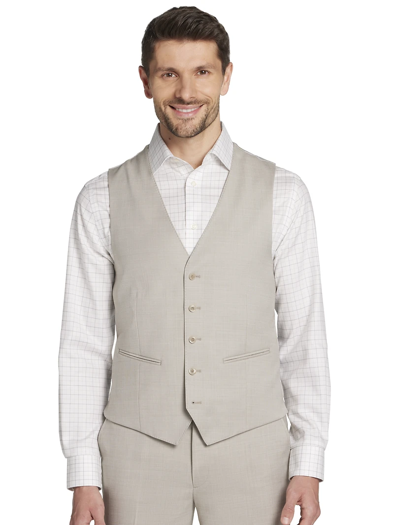 Slim Fit Wool Blend 3-Piece Suit