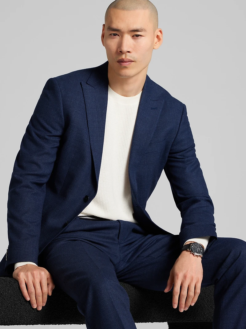 Slim Fit Tic Suit Jacket