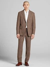 Slim Fit Plaid Suit Jacket