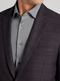 Slim Fit Plaid Suit Jacket