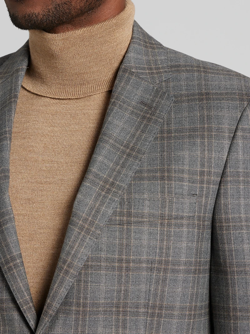 Classic Fit Plaid Suit