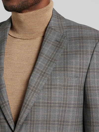 Classic Fit Plaid Suit