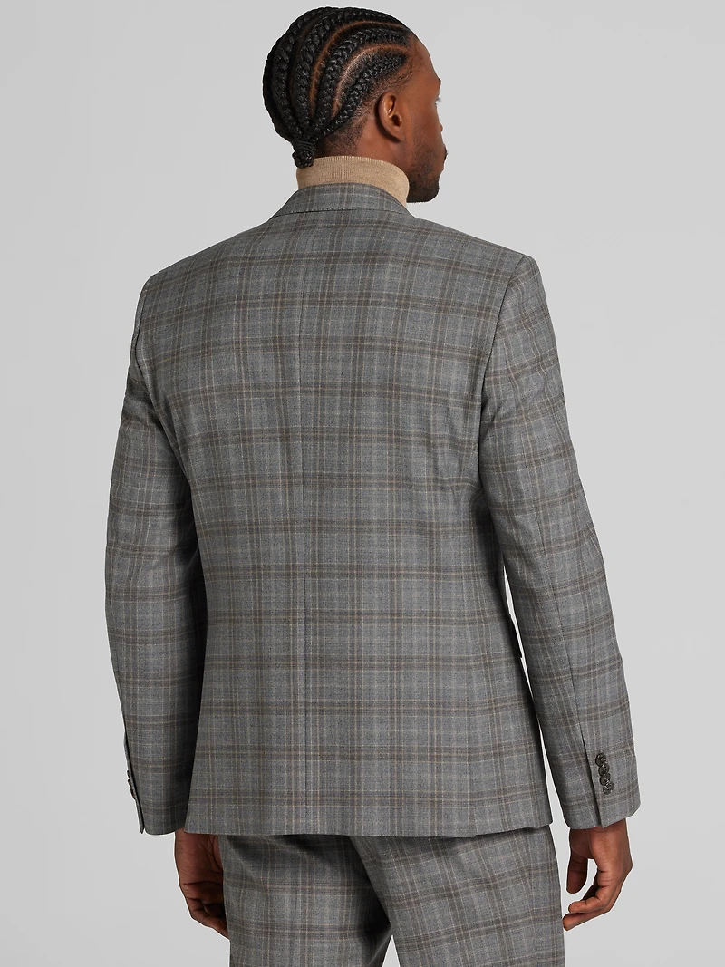 Classic Fit Plaid Suit
