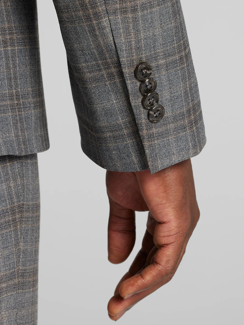 Classic Fit Plaid Suit