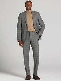 Classic Fit Plaid Suit