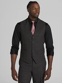 Classic Fit Check Suit Vest