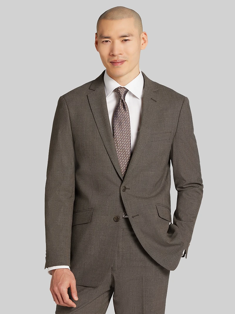 Slim Fit Plaid Suit