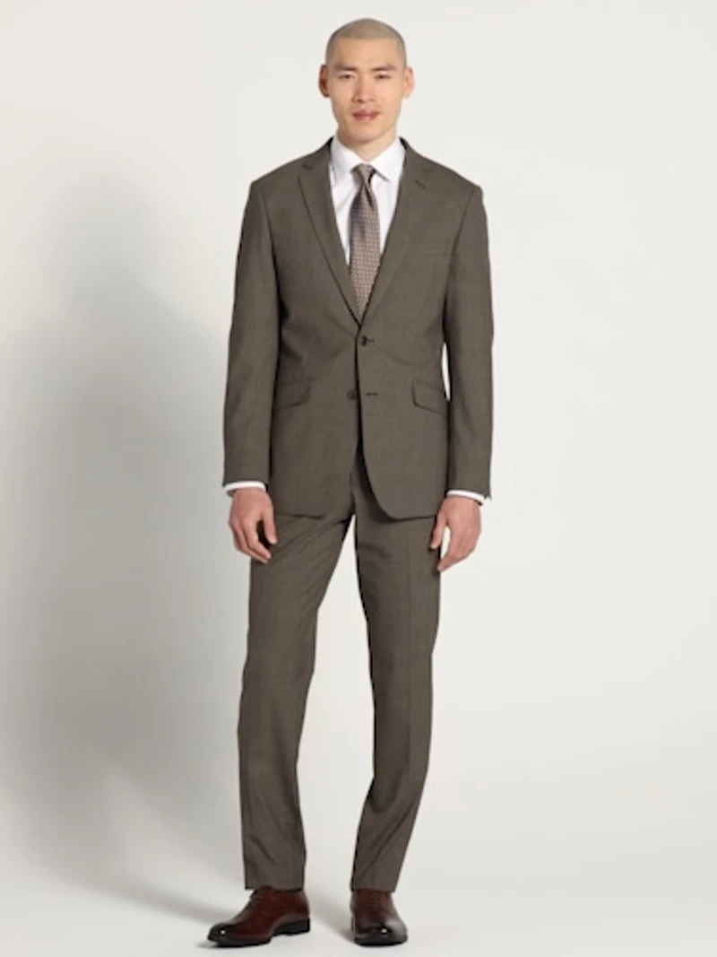 Slim Fit Plaid Suit