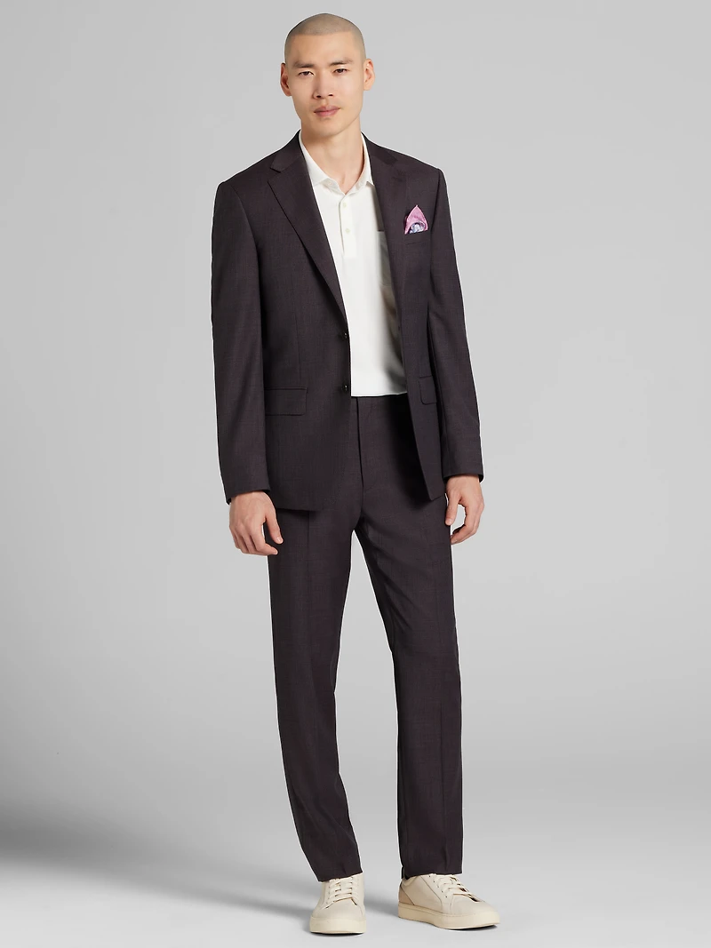 Slim Fit Grid Suit
