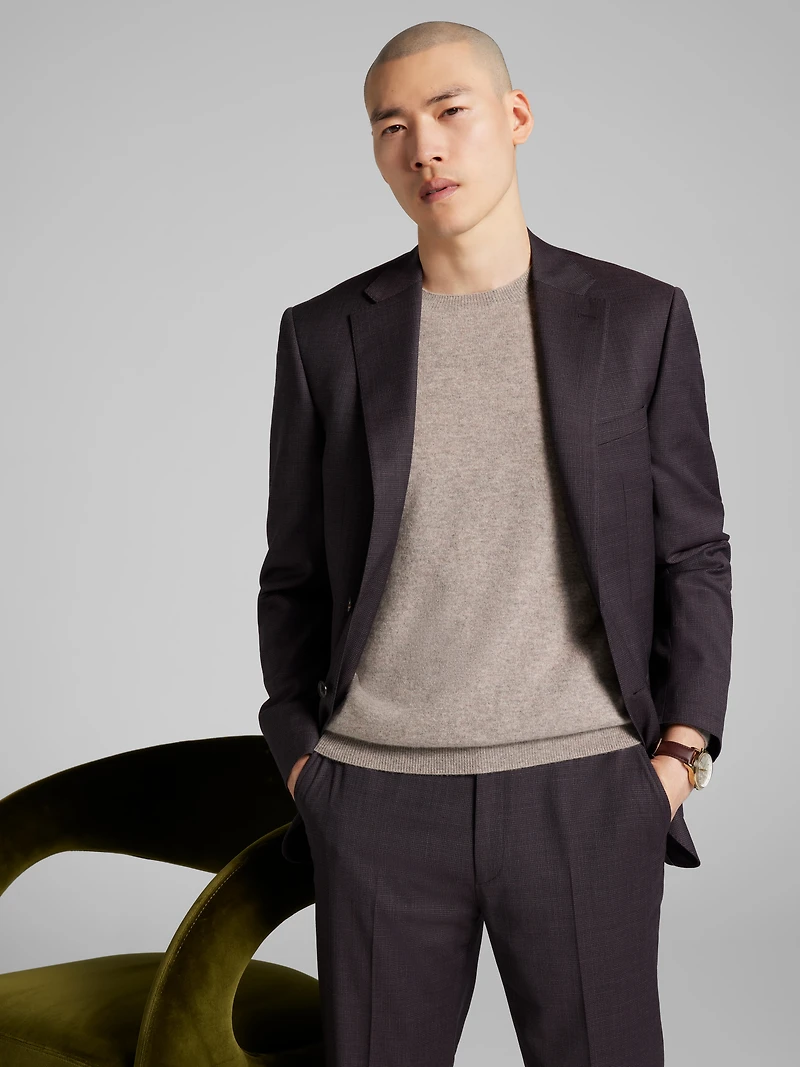 Slim Fit Grid Suit