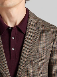 Slim Fit Plaid Suit