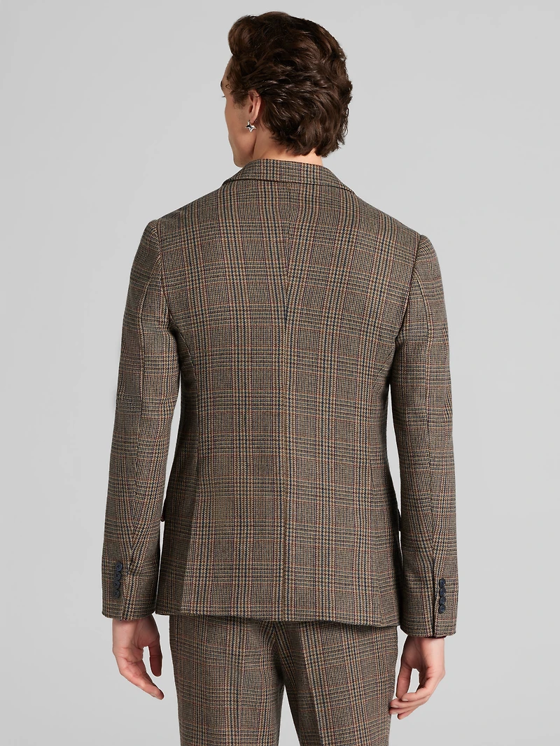 Slim Fit Plaid Suit