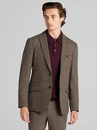 Slim Fit Plaid Suit