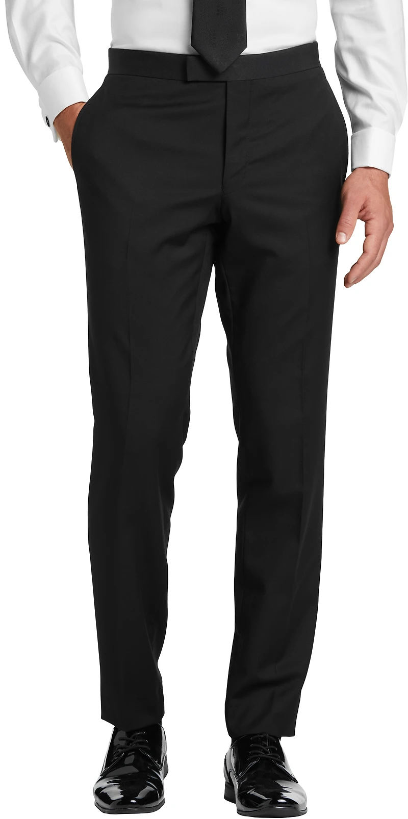 Slim FIt Wool Peak Lapel 3-Piece Tuxedo