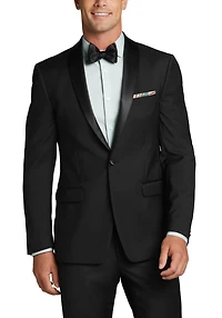 Slim Fit Wool Shawl Lapel 3-Piece Tuxedo