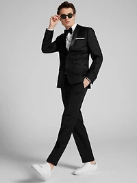 Slim Fit Wool Shawl Lapel 3-Piece Tuxedo