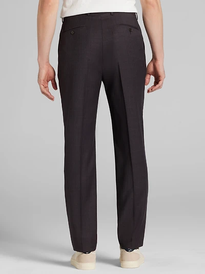 Slim Fit Grid Suit Pants