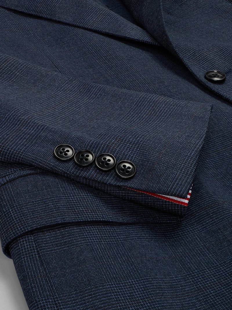 Modern Fit Plaid Suit Jacket