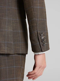 Slim Fit Plaid Suit