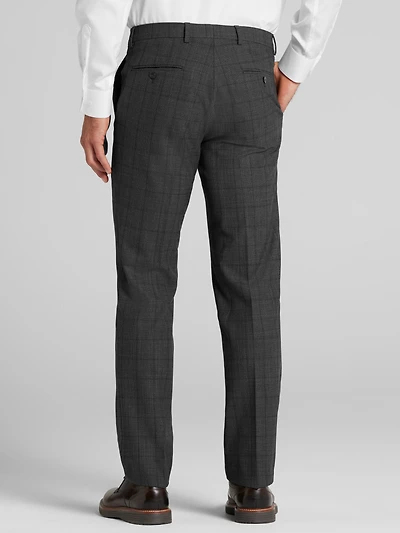 Slim Fit Windowpane Suit