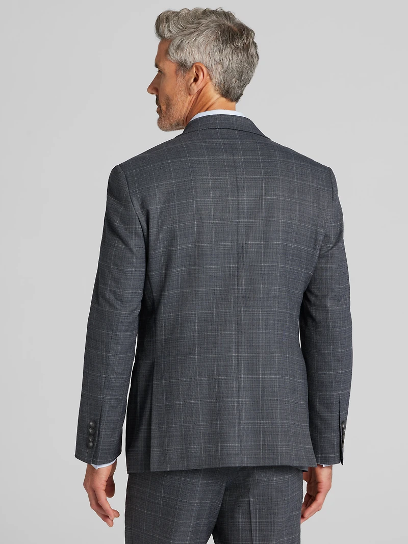 Modern Fit Windowpane Suit