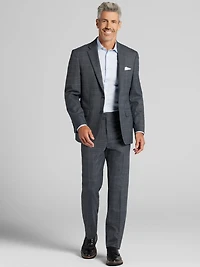 Modern Fit Windowpane Suit