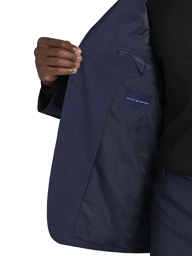 Classic Fit Wool Blend Windowpane Suit
