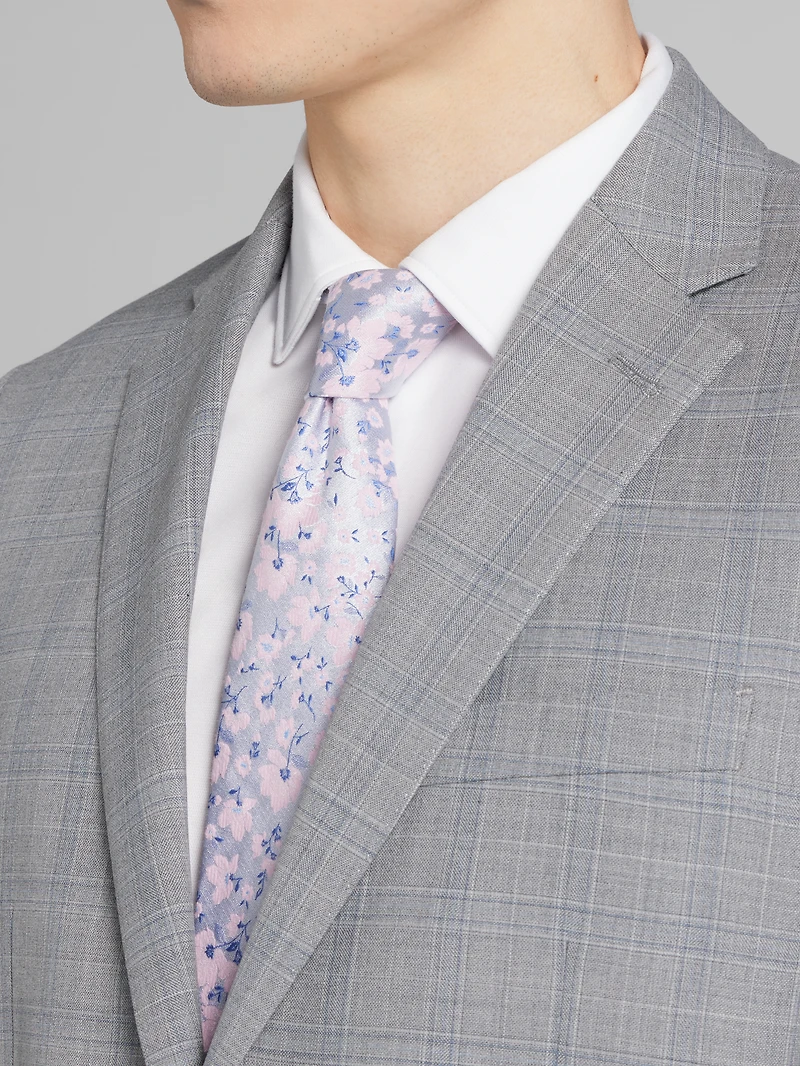 Classic Fit Wool Blend Plaid Suit
