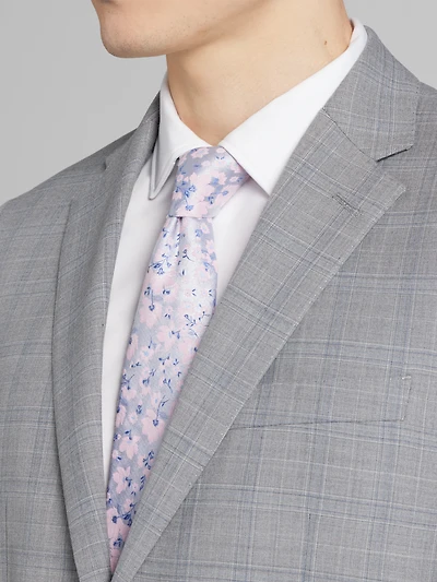 Classic Fit Wool Blend Plaid Suit