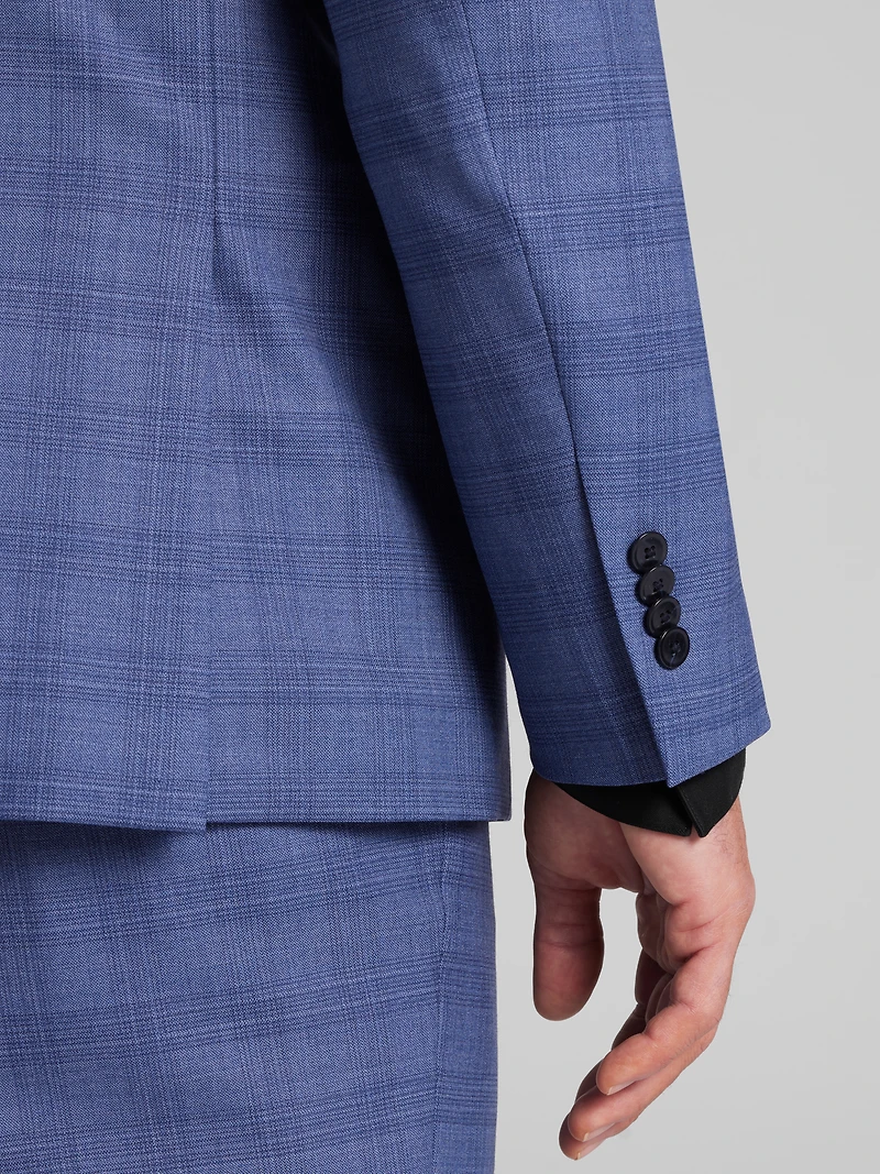 Slim Fit Plaid Suit