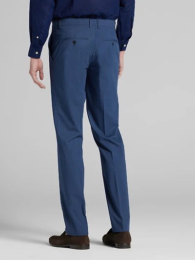 Skinny Fit Check Suit Pants