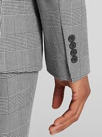 Skinny Fit Plaid Suit