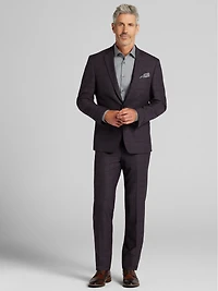 Slim Fit Plaid Suit