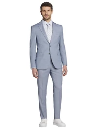 Slim Fit Sharkskin Suit