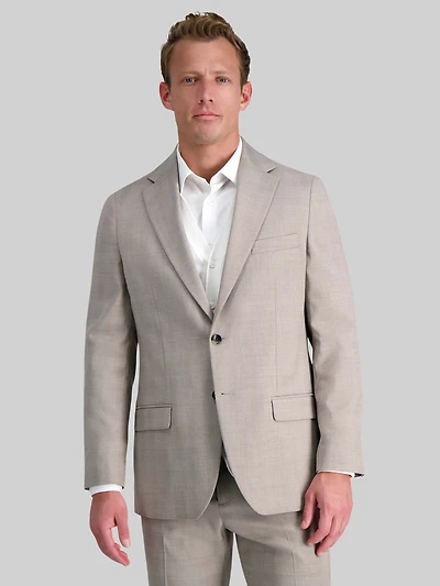 Tailored Fit Premium Stretch Plaid Suit Jacket