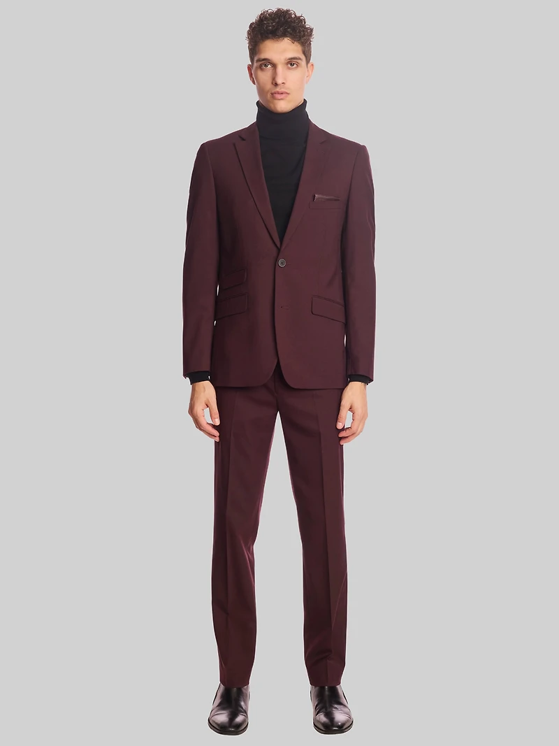 Slim Fit Solid Suit