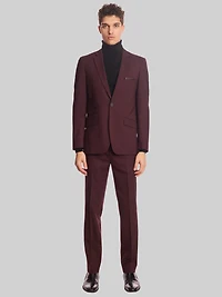 Slim Fit Solid Suit