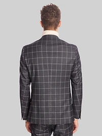 Slim Fit Windowpane Plaid Jacket